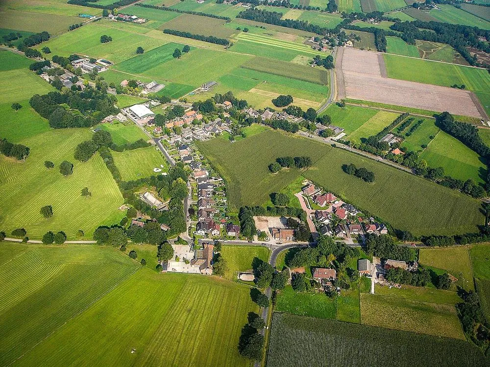 Hoge Hexel: Hoge Hexel luchtfoto 20 september 2005
