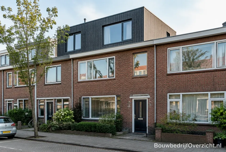 Woning met een nieuwe dakopbouw