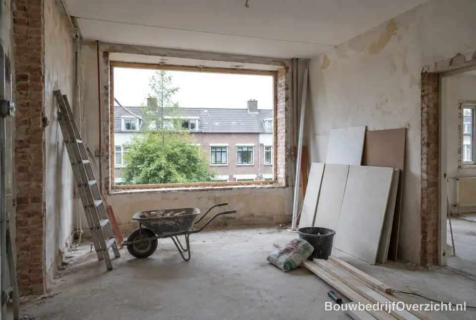 Woning tijdens een verbouwing